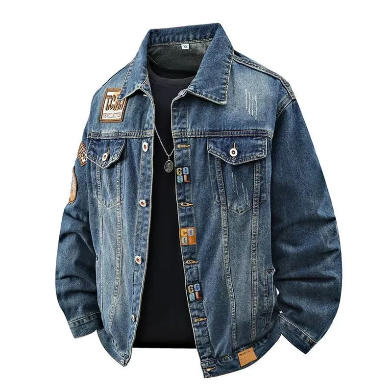Autumn and Spring New Fashion Trend American Vintage Workwear Denim Jacket Men's Casual Loose Sports High Quality Outerwear
Autumn and Spring New Fashion Trend American Vintage Workwear Denim Jacket Men's Casual Loose Sports High Quality Outerwear