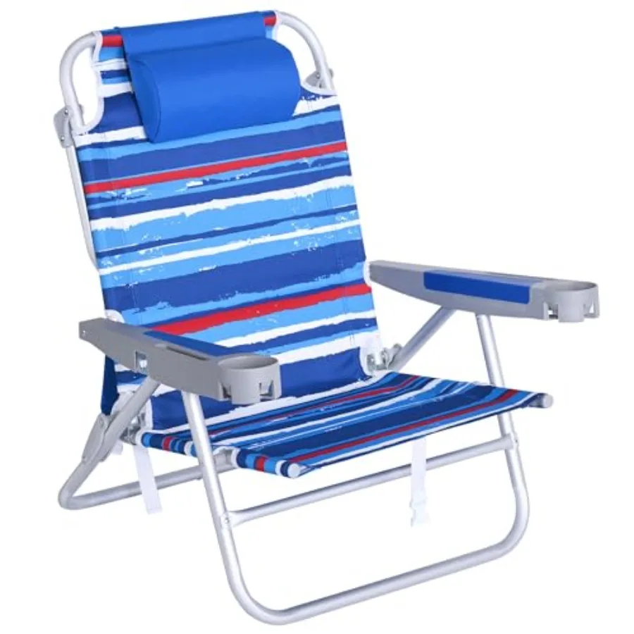 Extra Wide Low Beach Chair 5 Position Lay Flat 500 LBS Heavy Duty XL Oversized Portable Folding Camping Chairs with Cup Holder
Extra Wide Low Beach Chair 5 Position Lay Flat 500 LBS Heavy Duty XL Oversized Portable Folding Camping Chairs with Cup Holder