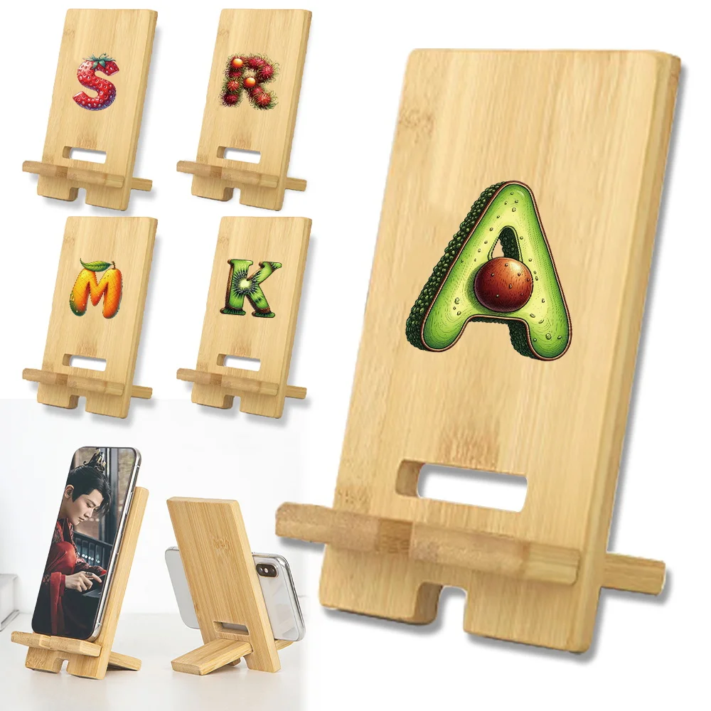 Simple Wooden Phone Holder Universal Desktop Phone Holder Fruit Letter Initial Name 26 Letters Pattern
Simple Wooden Phone Holder Universal Desktop Phone Holder Fruit Letter Initial Name 26 Letters Pattern
