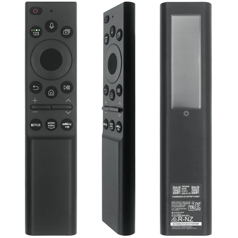 Bluetooth voice solar panel self charging BN59-01357J for Samsung QLED 4K 8K intelligent ultra high definition TV remote control
Bluetooth voice solar panel self charging BN59-01357J for Samsung QLED 4K 8K intelligent ultra high definition TV remote control