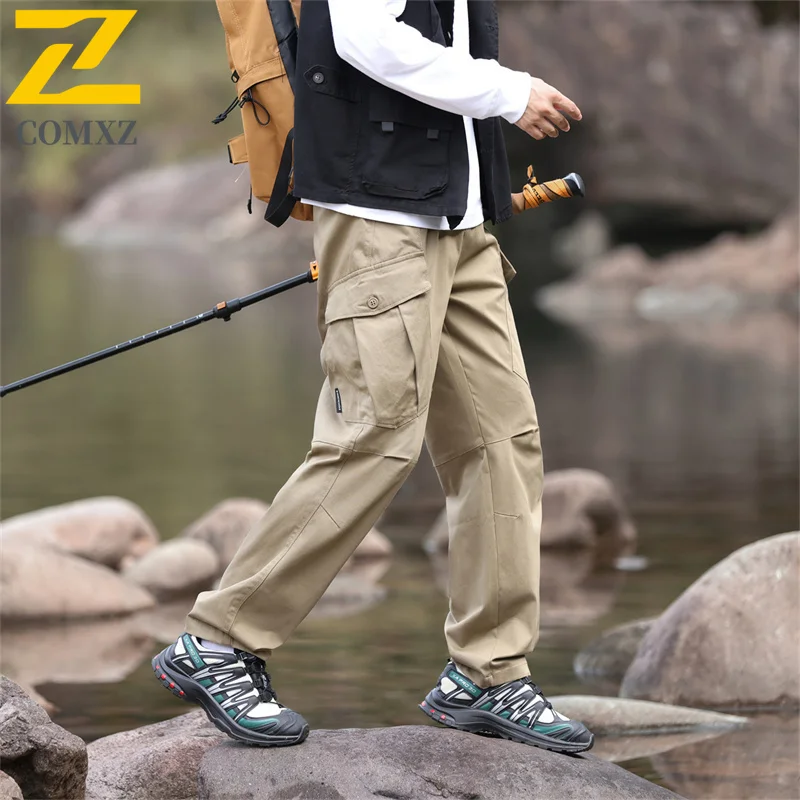 Large Pocket Cargo Pants Loose Overalls Men's Outdoor Sports Jogging Hunting Pants Stretch Waist Cotton Casual Climbing Pants
Large Pocket Cargo Pants Loose Overalls Men's Outdoor Sports Jogging Hunting Pants Stretch Waist Cotton Casual Climbing Pants