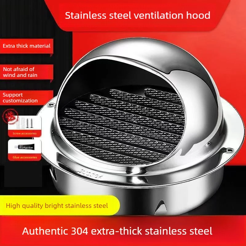 304Stainless Steel Wall Ceiling Air Vent Ducting Ventilation Exhaust Grille Cover Outlet Heating Cooling Vents Cap
304Stainless Steel Wall Ceiling Air Vent Ducting Ventilation Exhaust Grille Cover Outlet Heating Cooling Vents Cap