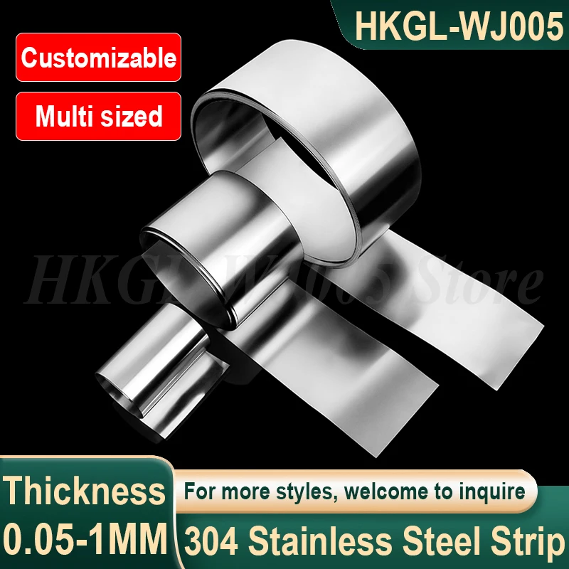 304 Stainless Steel Strip Thick 0.05-1mm Stainless Steel Foil Stainless Steel Thin Sheet Stainless Steel Coil Customizable
304 Stainless Steel Strip Thick 0.05-1mm Stainless Steel Foil Stainless Steel Thin Sheet Stainless Steel Coil Customizable