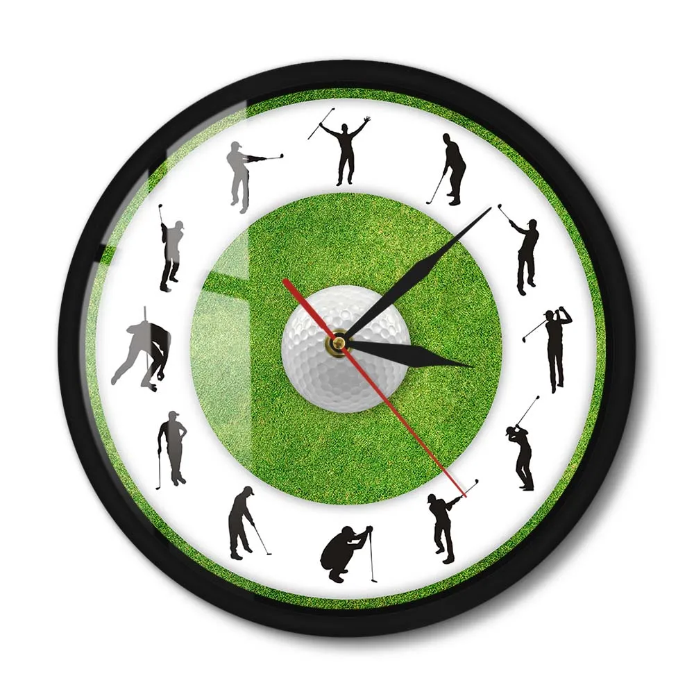 Golfer Figure Grass Modern Metal Frame Wall Clock Silent Sweep Wall Watch Golf Player Sports Wall Art Golf Club Boys Room Decor
Golfer Figure Grass Modern Metal Frame Wall Clock Silent Sweep Wall Watch Golf Player Sports Wall Art Golf Club Boys Room Decor