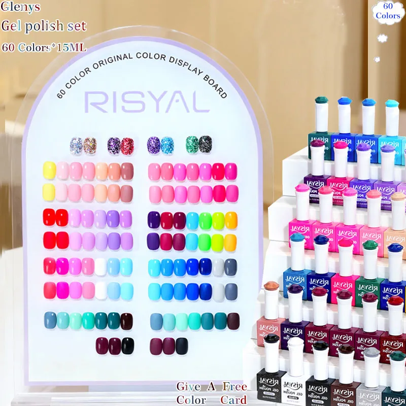 Glenys 60 color nail polish glue super beautiful soaking gel color matching card factory direct sale nail art varnish set 15ml
Glenys 60 color nail polish glue super beautiful soaking gel color matching card factory direct sale nail art varnish set 15ml