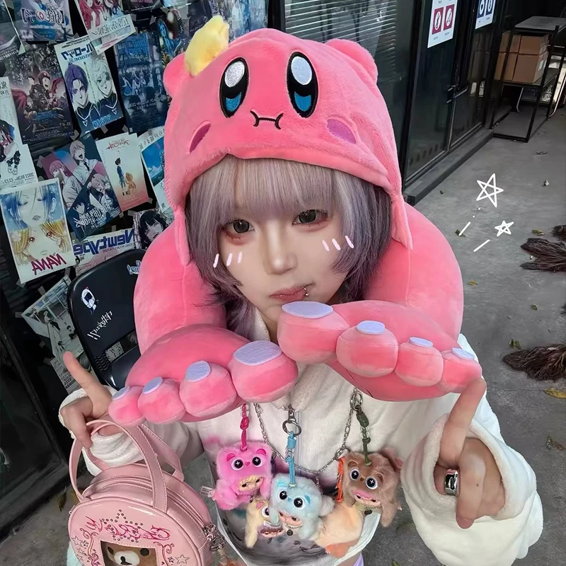 Kawaii Bigfoot Kirby U-Shaped Pillow Cartoon Travel Bolster Neck Brace Soft Comfortable Hood Integrated Girls Gift
Kawaii Bigfoot Kirby U-Shaped Pillow Cartoon Travel Bolster Neck Brace Soft Comfortable Hood Integrated Girls Gift