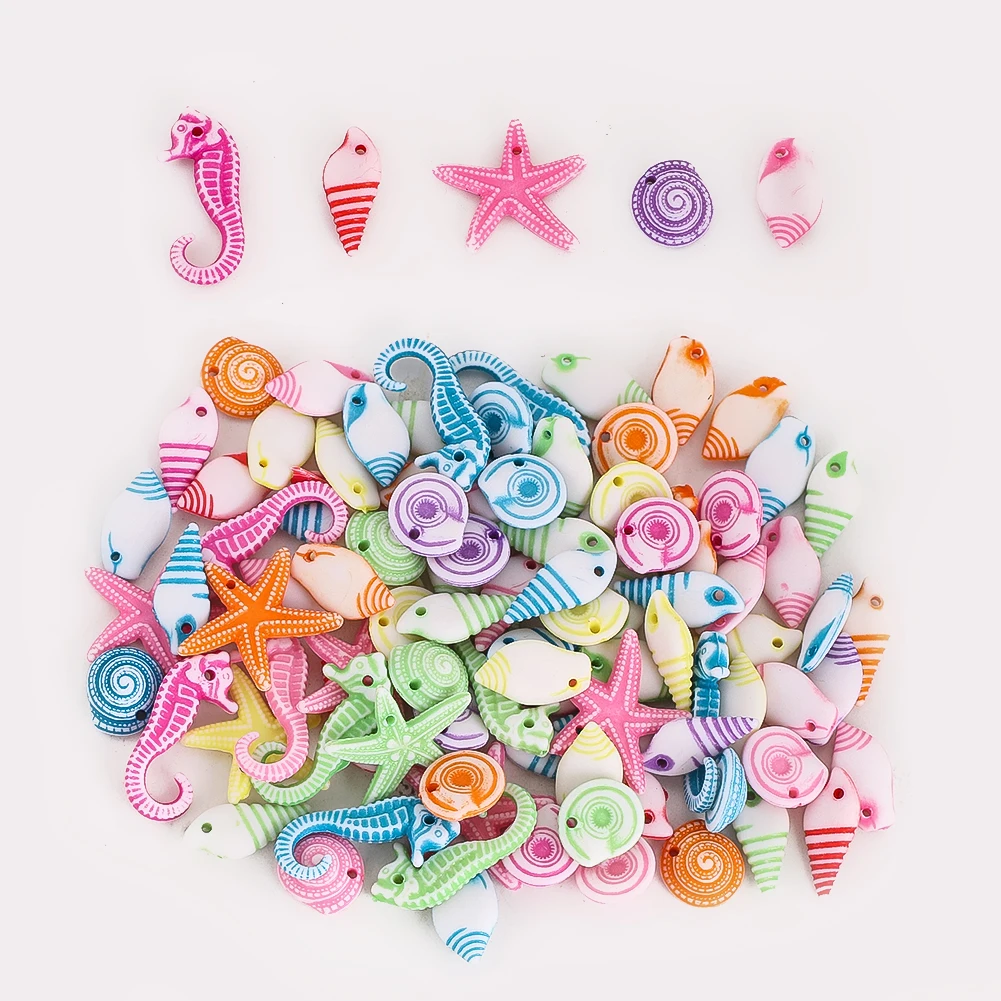 Mixed Color Plastic Ocean Animal Charms 100PCS Set DIY Craft Beads for Kids Jewelry Making Scrapbooking and Educational Projects
Mixed Color Plastic Ocean Animal Charms 100PCS Set DIY Craft Beads for Kids Jewelry Making Scrapbooking and Educational Projects