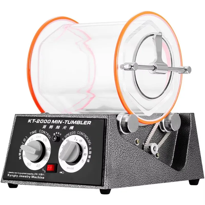 5kg KT-2000 Rotary Tumbler Gold Silver Jewelry Jade Stone Surface Polishing Rotary Tumbler Machine Jewelry Polisher Finisher
5kg KT-2000 Rotary Tumbler Gold Silver Jewelry Jade Stone Surface Polishing Rotary Tumbler Machine Jewelry Polisher Finisher