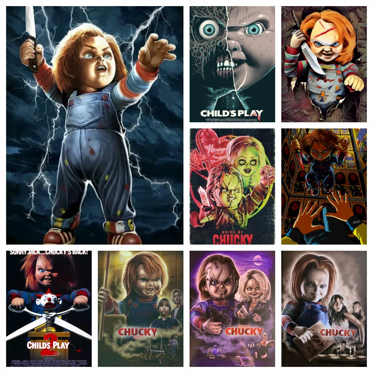 Chucky 5D Diy Diamond Painting Horror Movie Child's Play Wall Art Diamond Mosaic Embroidery Set Cross Stitch Kits Handmade Craft
Chucky 5D Diy Diamond Painting Horror Movie Child's Play Wall Art Diamond Mosaic Embroidery Set Cross Stitch Kits Handmade Craft
