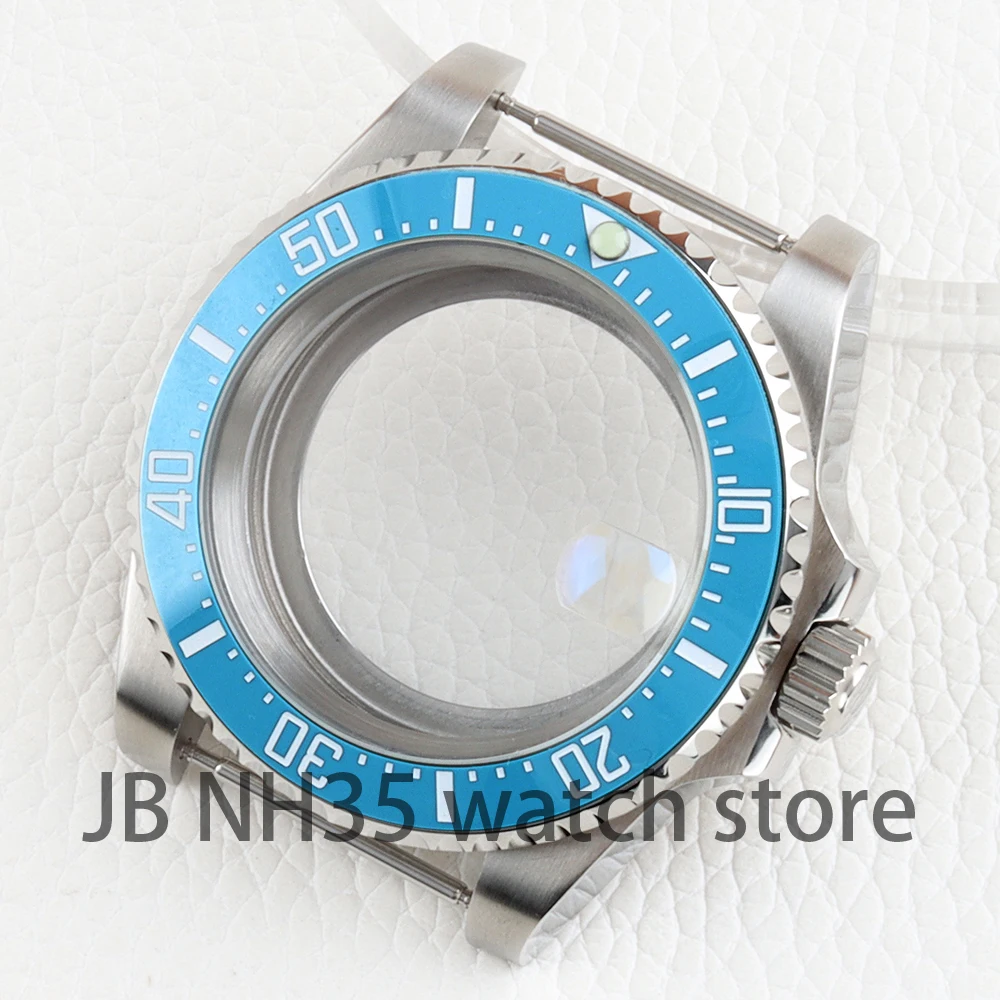 Silver 40mm NH35 Case Ice Blue Ceramic Bezel Sapphire Glass Solid 316L Stainless Steel for SUB/GMT NH34 NH35 NH36 NH38 Movement
Silver 40mm NH35 Case Ice Blue Ceramic Bezel Sapphire Glass Solid 316L Stainless Steel for SUB/GMT NH34 NH35 NH36 NH38 Movement