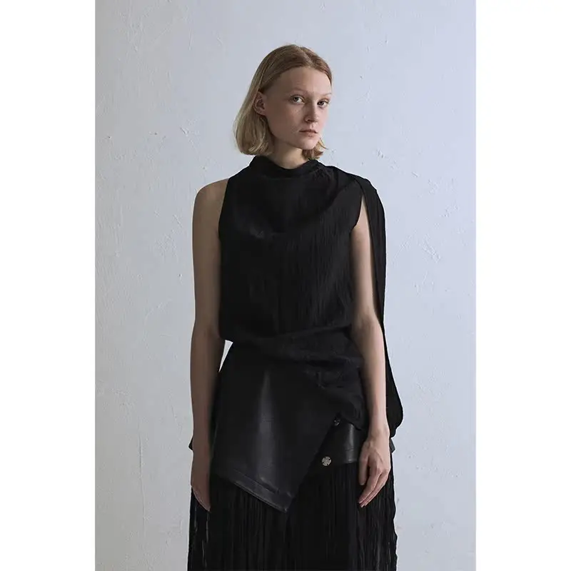 Liegee Pure Color Commuter One-Piece oulder Wrap Top Women's Faion Vest Top Asymmetrical Design ort Loose Fit
Liegee Pure Color Commuter One-Piece oulder Wrap Top Women's Faion Vest Top Asymmetrical Design ort Loose Fit