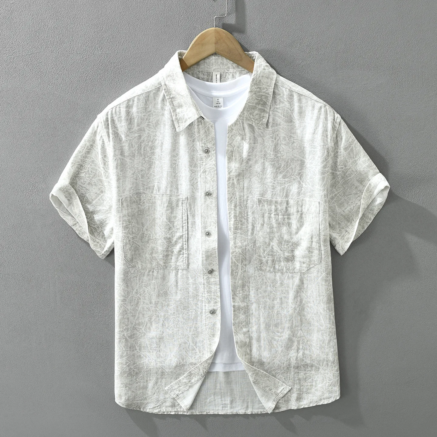 Summer Thin Breathable Sun Protection Casual Shirt Men's Short Sleeve Tie Dye Style Linen Lyocell Fabric Loose Fit Shirt
Summer Thin Breathable Sun Protection Casual Shirt Men's Short Sleeve Tie Dye Style Linen Lyocell Fabric Loose Fit Shirt