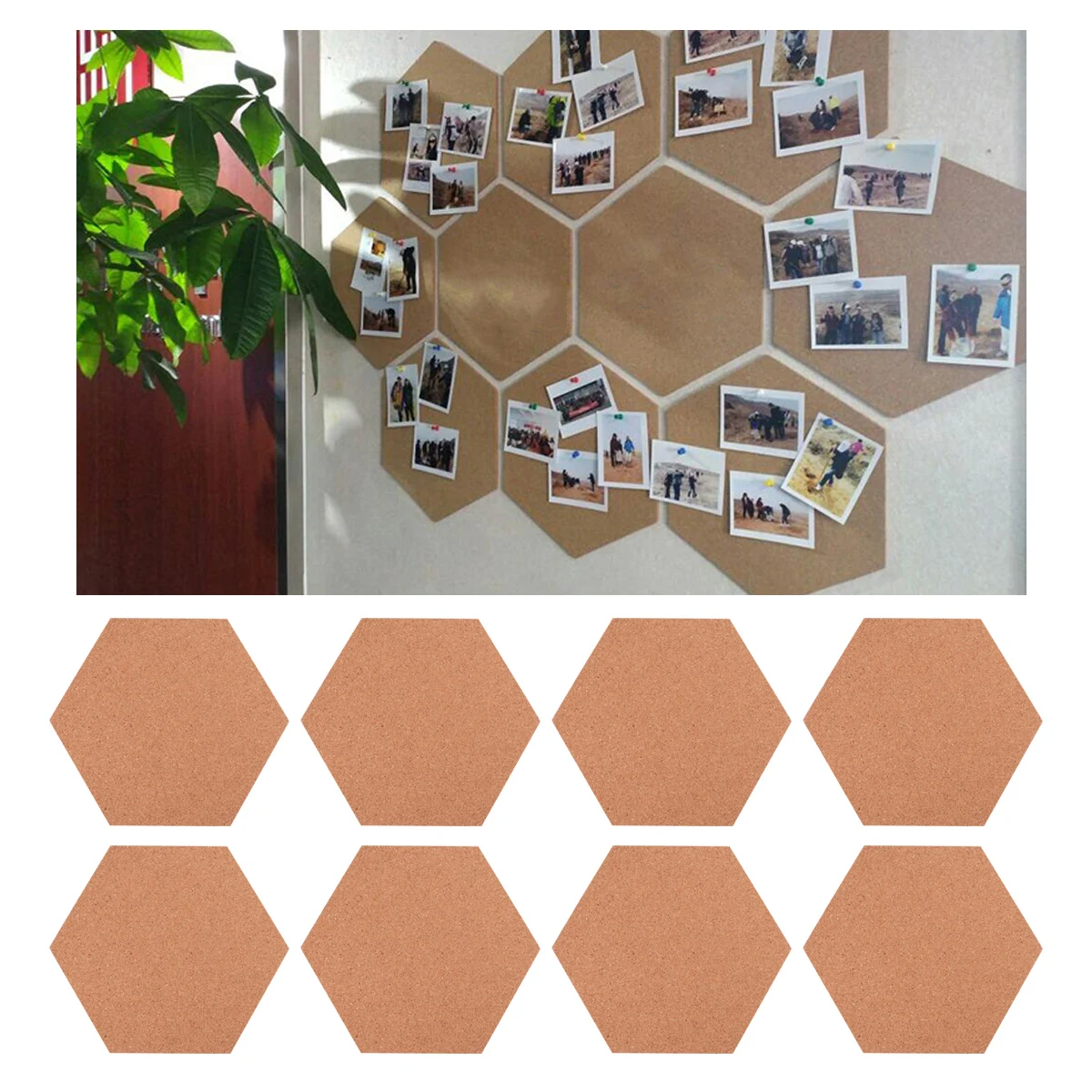 8 Pcs Cork Board Message Wall Brown Memo Boards Adhesive Notice Bulletin Photo Wooden Pin Hexagon Display Announcement
8 Pcs Cork Board Message Wall Brown Memo Boards Adhesive Notice Bulletin Photo Wooden Pin Hexagon Display Announcement