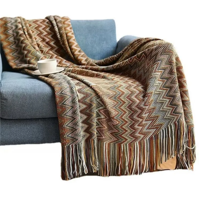 Bohemian Style Knitted Tassels Blanket Cashmere Texture Sofa Bed Decorative Air Condistioner Nap Throw Camp Cover Quilt
Bohemian Style Knitted Tassels Blanket Cashmere Texture Sofa Bed Decorative Air Condistioner Nap Throw Camp Cover Quilt
