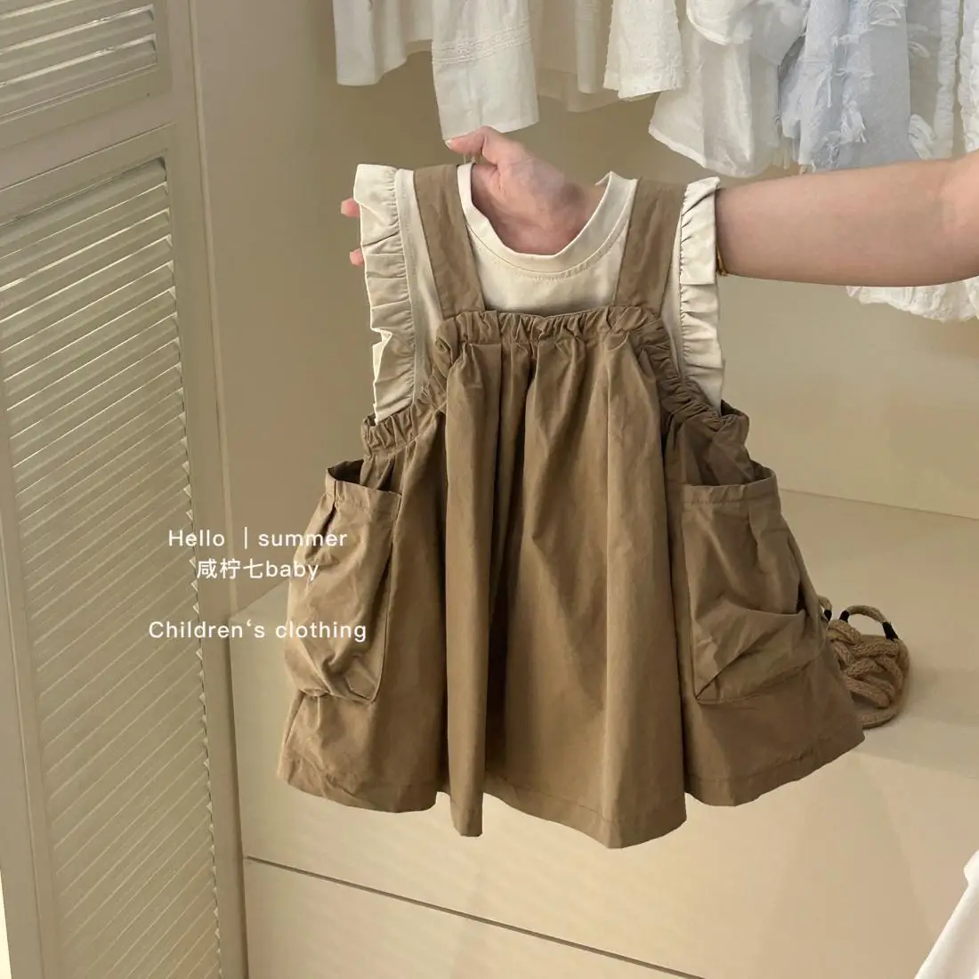 80-130cm Baby Girls Summer Clothing Set T-Shirts Tops+bags Slip Dress Kids Fashion Children Birthday Korean Clothes
80-130cm Baby Girls Summer Clothing Set T-Shirts Tops+bags Slip Dress Kids Fashion Children Birthday Korean Clothes