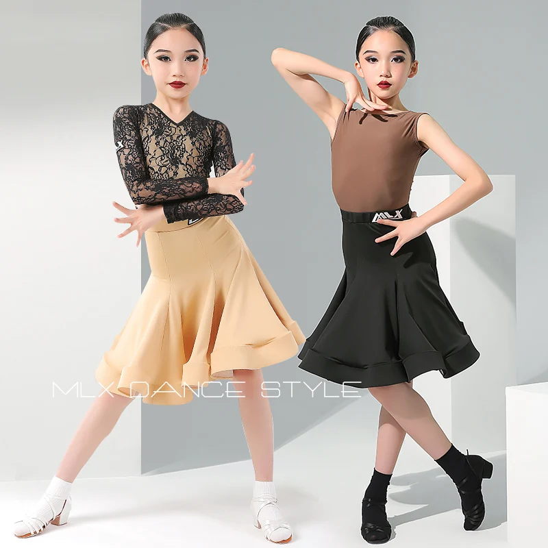 Girls Latin Dance Competition Costume Long Sleeve Lace Tops Ruffle Skirt ChaCha Samba Dance Performance Stage Outfit YS3675
Girls Latin Dance Competition Costume Long Sleeve Lace Tops Ruffle Skirt ChaCha Samba Dance Performance Stage Outfit YS3675