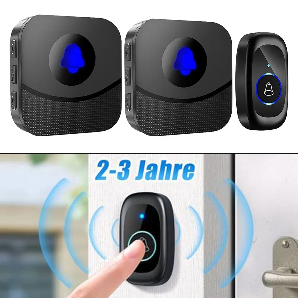 Wireless Outdoor Bell Waterproof 400M Range Doorbell With 2 Receiver Wireless Doorbell Levers Door Welcome Chimes LED Flashing
Wireless Outdoor Bell Waterproof 400M Range Doorbell With 2 Receiver Wireless Doorbell Levers Door Welcome Chimes LED Flashing