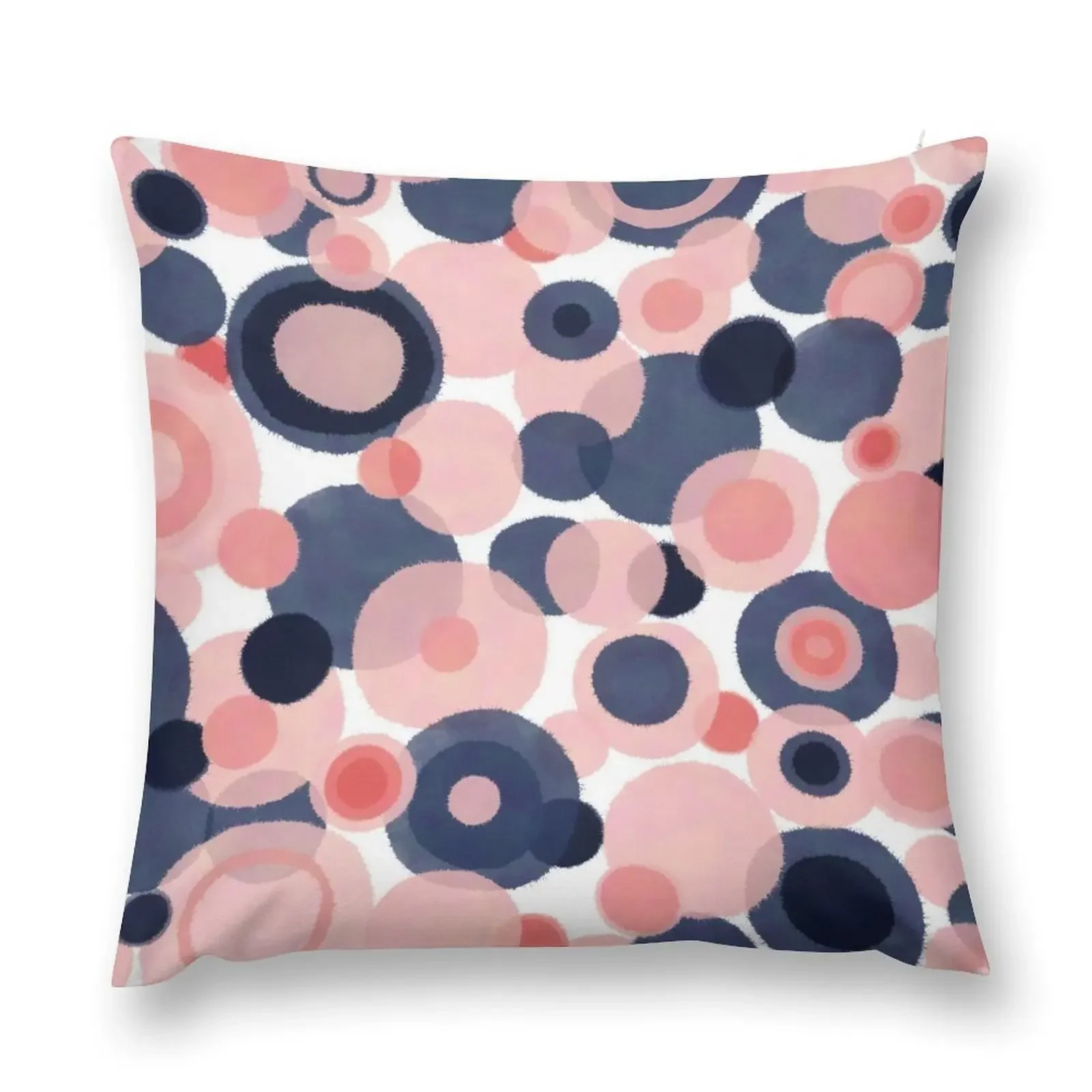 Busy Water Bubbles - Cheerful Abstract Inky Watercolour Pattern in Blue and Blush Pink on White Throw Pillow
Busy Water Bubbles - Cheerful Abstract Inky Watercolour Pattern in Blue and Blush Pink on White Throw Pillow