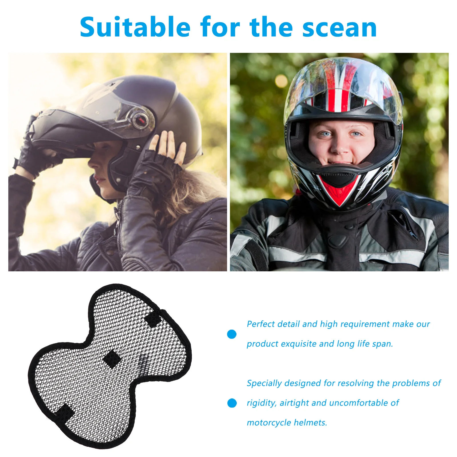 2 шт. мотоциклетная сетчатая подушка, дышащие теплоизоляционные подушечки, высокая эластичность, противоскользящая водонепроницаемая защитная подкладка
2 шт. мотоциклетная сетчатая подушка, дышащие теплоизоляционные подушечки, высокая эластичность, противоскользящая водонепроницаемая защитная подкладка