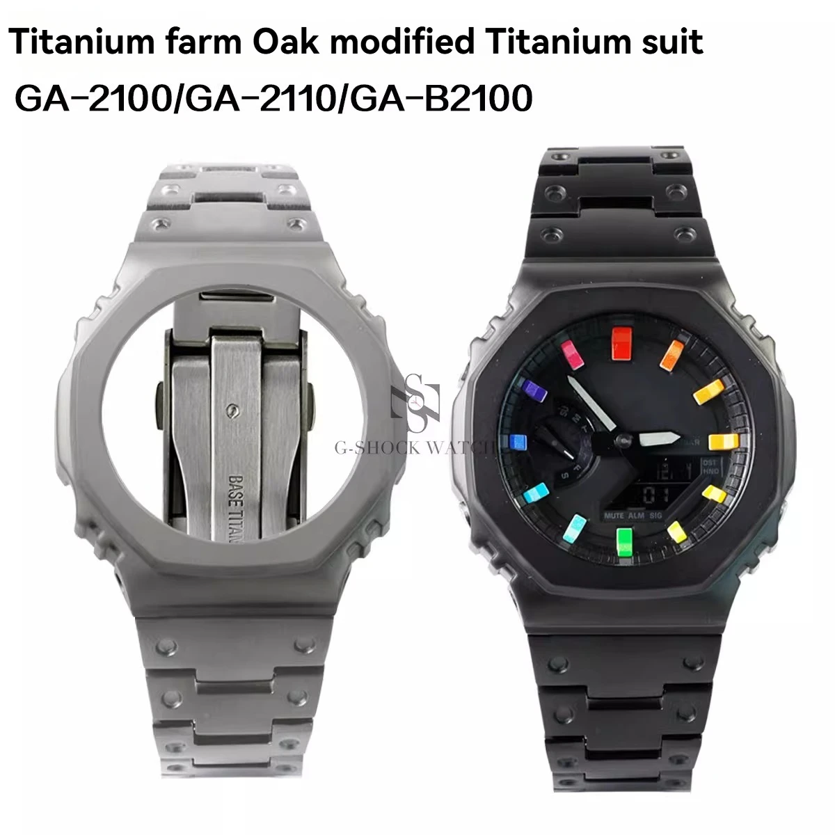 Titanium alloy case strap For Casio Farmhouse Oak GA2100/2110GA-B2100 modified high-quality men's accessories
Titanium alloy case strap For Casio Farmhouse Oak GA2100/2110GA-B2100 modified high-quality men's accessories