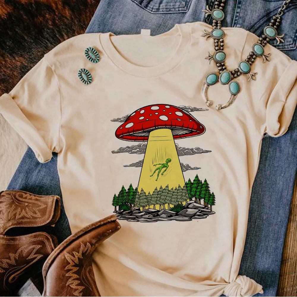 Magic Mushrooms Alien Psychedelic t shirt women Japanese top girl anime funny comic clothes
Magic Mushrooms Alien Psychedelic t shirt women Japanese top girl anime funny comic clothes