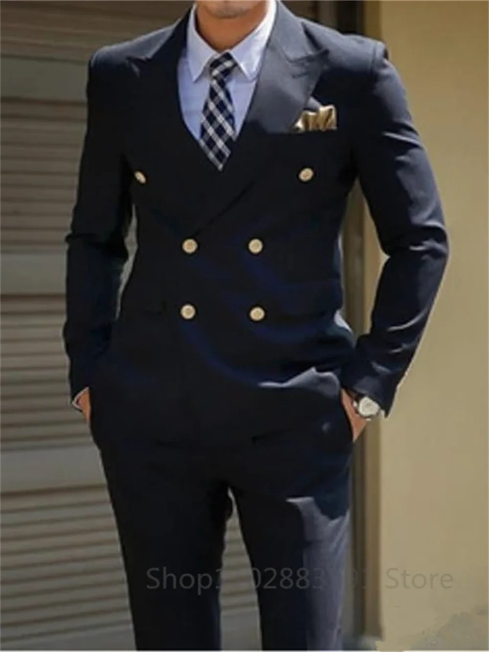 2 Piece Suits for Men Slim Fit Custom Double Breasted Wedding Groom Jacket Pants Tuxedos Formal Business Set
2 Piece Suits for Men Slim Fit Custom Double Breasted Wedding Groom Jacket Pants Tuxedos Formal Business Set