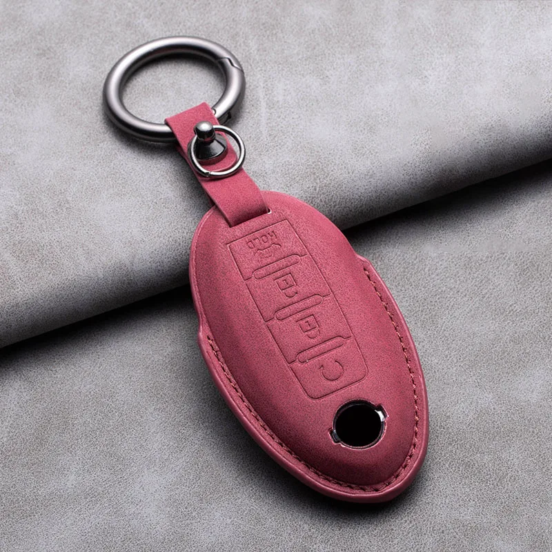 Leather Car Key Shell Case Fob Cover Keychain For NISSAN Maxima Altima Versa Sentra Sunny Sylphy Teana Qashqai X-Trail Juke
Leather Car Key Shell Case Fob Cover Keychain For NISSAN Maxima Altima Versa Sentra Sunny Sylphy Teana Qashqai X-Trail Juke