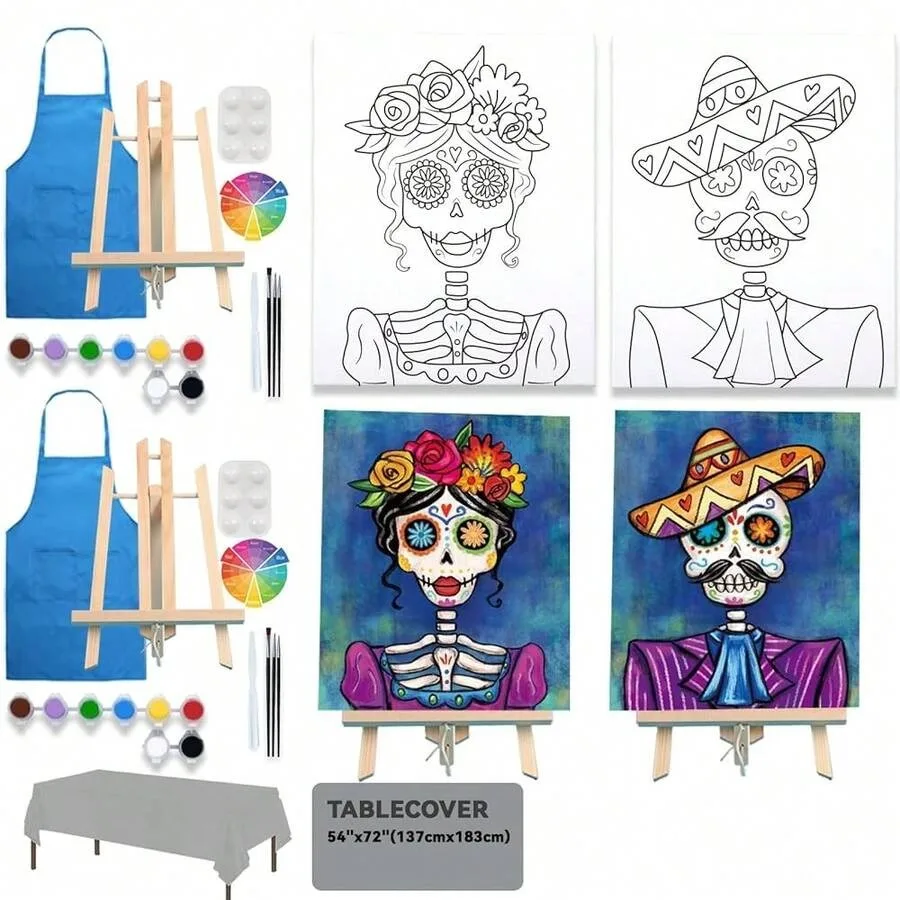 2 Pack Paint And Sip Canvas Painting Kit Pre Drawn Canvas For Painting For Adults Stretched Canvas Couples Games Date Night Ann
2 Pack Paint And Sip Canvas Painting Kit Pre Drawn Canvas For Painting For Adults Stretched Canvas Couples Games Date Night Ann