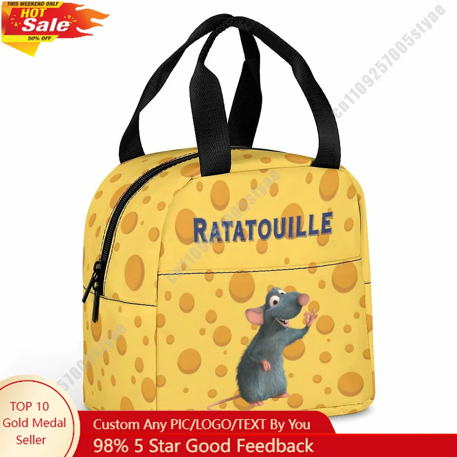 Ratatouille Lunch Bag Disney Animal Patterns Bento Bag DIY Custom Text Photo Logo Portable Aluminum Foil Food Bag Cosplay
Ratatouille Lunch Bag Disney Animal Patterns Bento Bag DIY Custom Text Photo Logo Portable Aluminum Foil Food Bag Cosplay