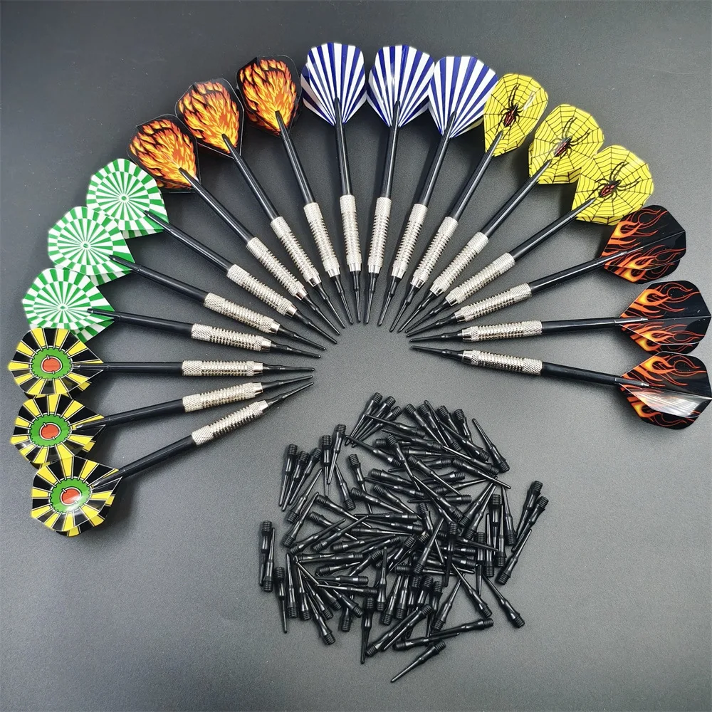 18 Soft Iron Dart Set Colorful Electronic Dart Needle with Protector Aluminum Rod Dart Keel Exquisite Gift Box Set Dart Needle
18 Soft Iron Dart Set Colorful Electronic Dart Needle with Protector Aluminum Rod Dart Keel Exquisite Gift Box Set Dart Needle