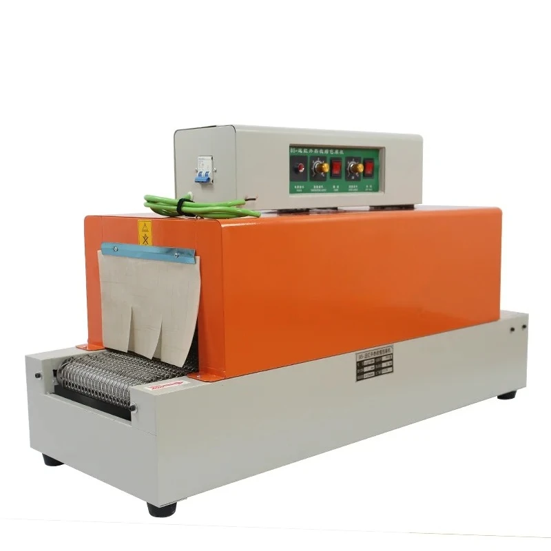 Shrink tunnel film wrapping machine Heat Shrink wrapper small boxes cartons heat shrinker
Shrink tunnel film wrapping machine Heat Shrink wrapper small boxes cartons heat shrinker