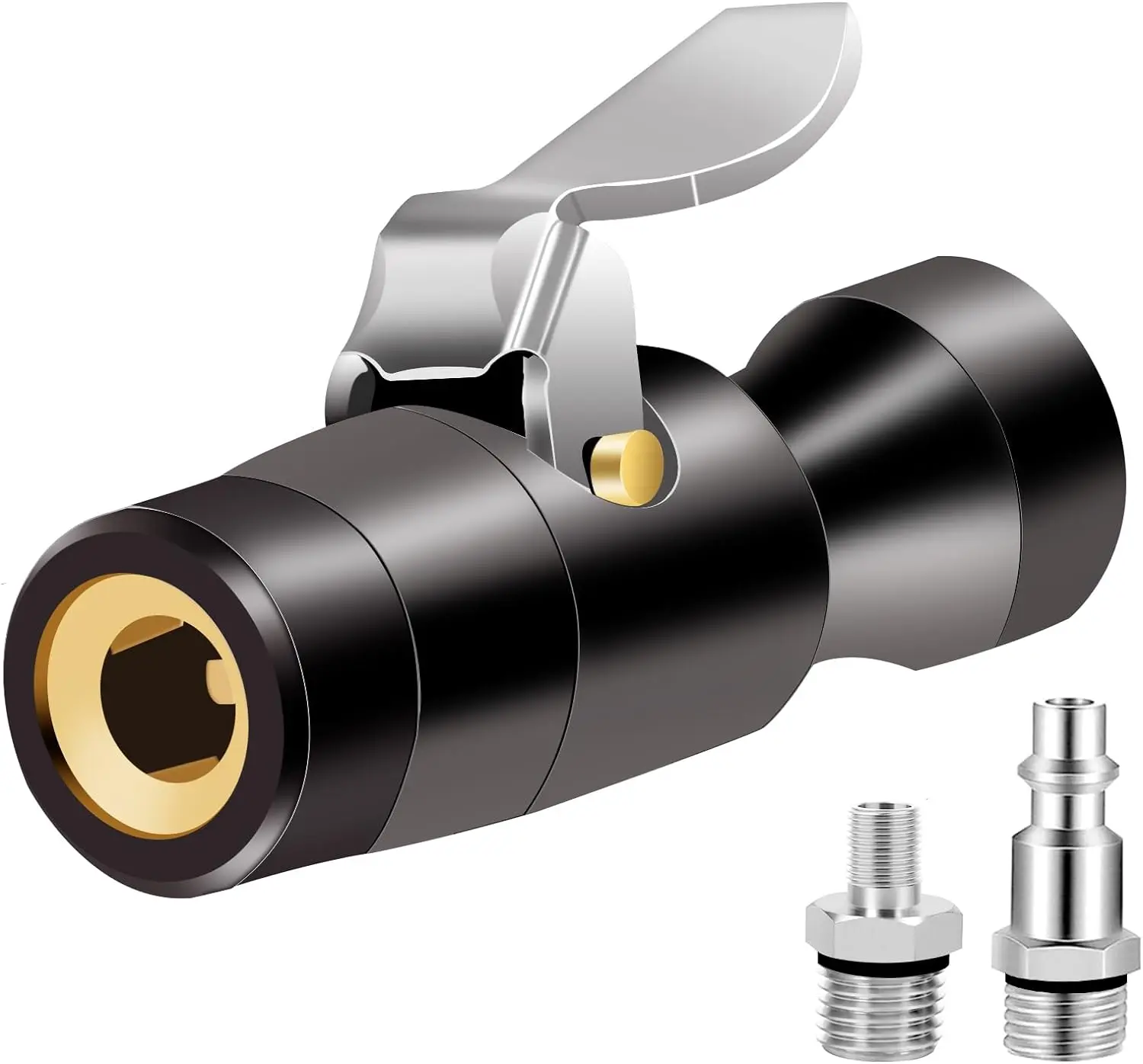 Air Jaw Clamping Chuck Tire Inflator Hose Adapter 1/4FNPT Lock on Air Chuck
Air Jaw Clamping Chuck Tire Inflator Hose Adapter 1/4FNPT Lock on Air Chuck