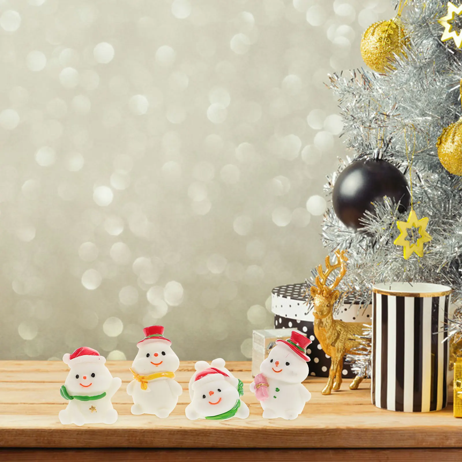 4 Pcs Snowman Ornaments Mini Resin Christmas Decoration Snowmen Figures Figurine Decorations Tiny Figurines
4 Pcs Snowman Ornaments Mini Resin Christmas Decoration Snowmen Figures Figurine Decorations Tiny Figurines