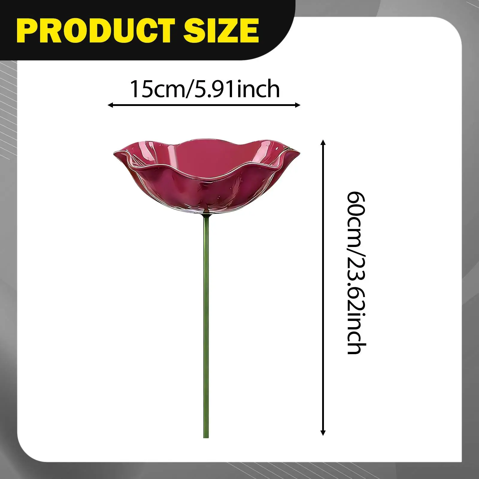 Flower Garden Stake Yard Ornament Decorative Gift Pathway Lawn Versatile Backyard Flower Stake Bee Watering Station Bird Bath
Flower Garden Stake Yard Ornament Decorative Gift Pathway Lawn Versatile Backyard Flower Stake Bee Watering Station Bird Bath