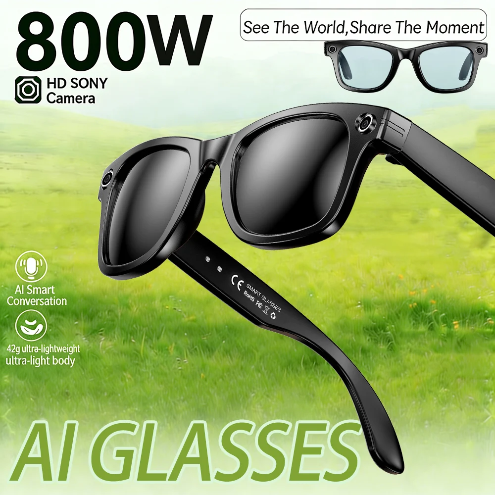 2026New AI Voice Camera Smart Glasses 800W Pixel High-definition Video 1080P Wi-Fi High-speed Transmission 2000 Resolution Photo
2026New AI Voice Camera Smart Glasses 800W Pixel High-definition Video 1080P Wi-Fi High-speed Transmission 2000 Resolution Photo