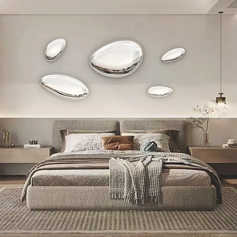 Hotel Pendant European Style Imitation Stainless Steel Goose Egg Stone Wall Decoration Creative Water Drop Wall Decoration
Hotel Pendant European Style Imitation Stainless Steel Goose Egg Stone Wall Decoration Creative Water Drop Wall Decoration