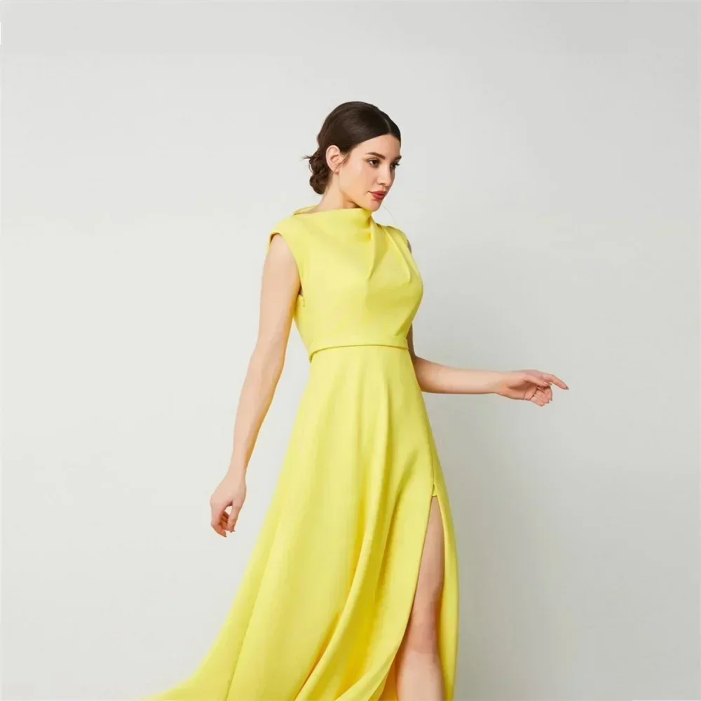 Customized Saudi Arabia Prom Dress Evening High Collar Jewel A-line Ankle Length Skirts Sleeveless Bespoke Occasion Dresses Form
Customized Saudi Arabia Prom Dress Evening High Collar Jewel A-line Ankle Length Skirts Sleeveless Bespoke Occasion Dresses Form