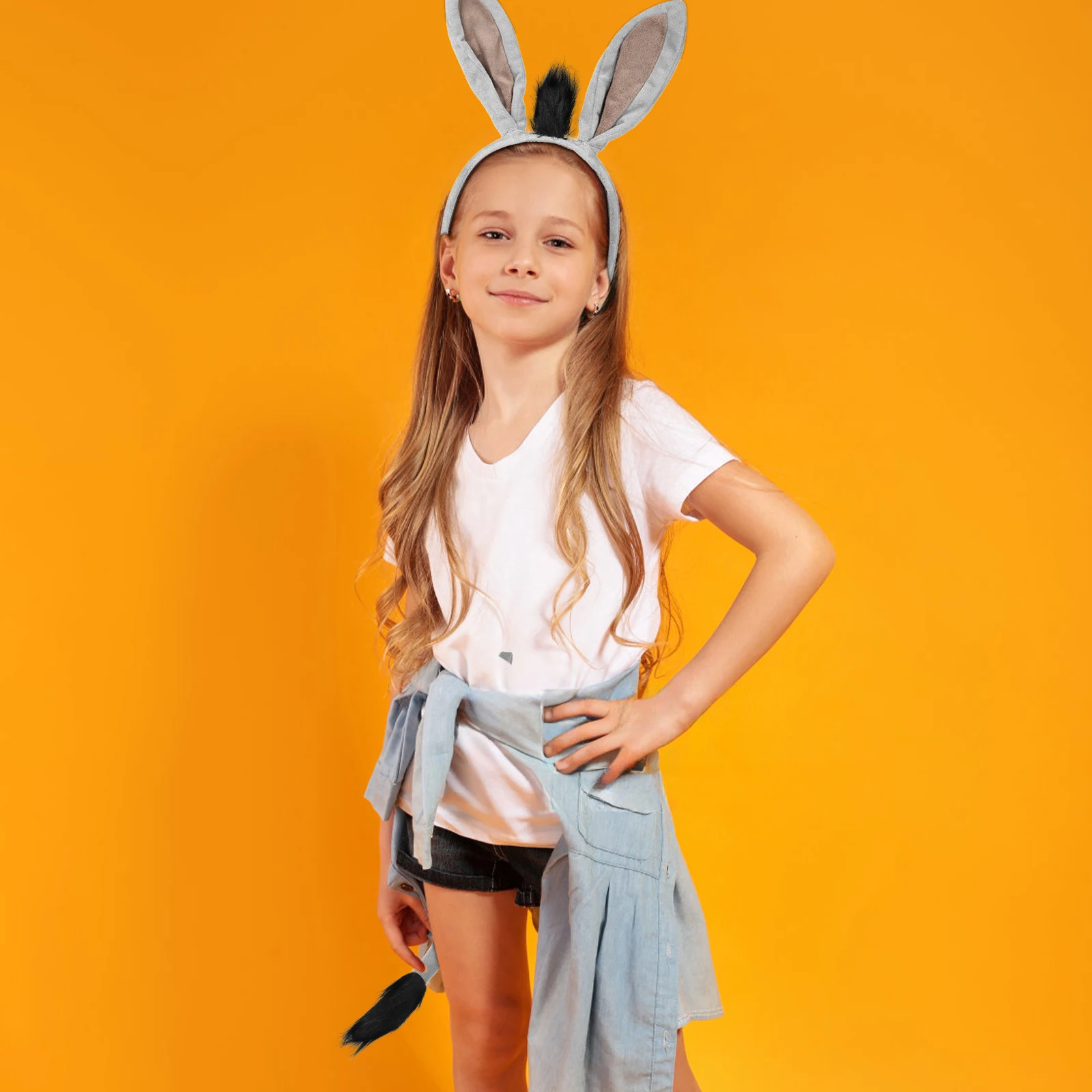 Grey Donkey Set Cosplay Costume Accessory Accessories Tail Animal Party Fancy Dress Ears Headband Yarn
Grey Donkey Set Cosplay Costume Accessory Accessories Tail Animal Party Fancy Dress Ears Headband Yarn