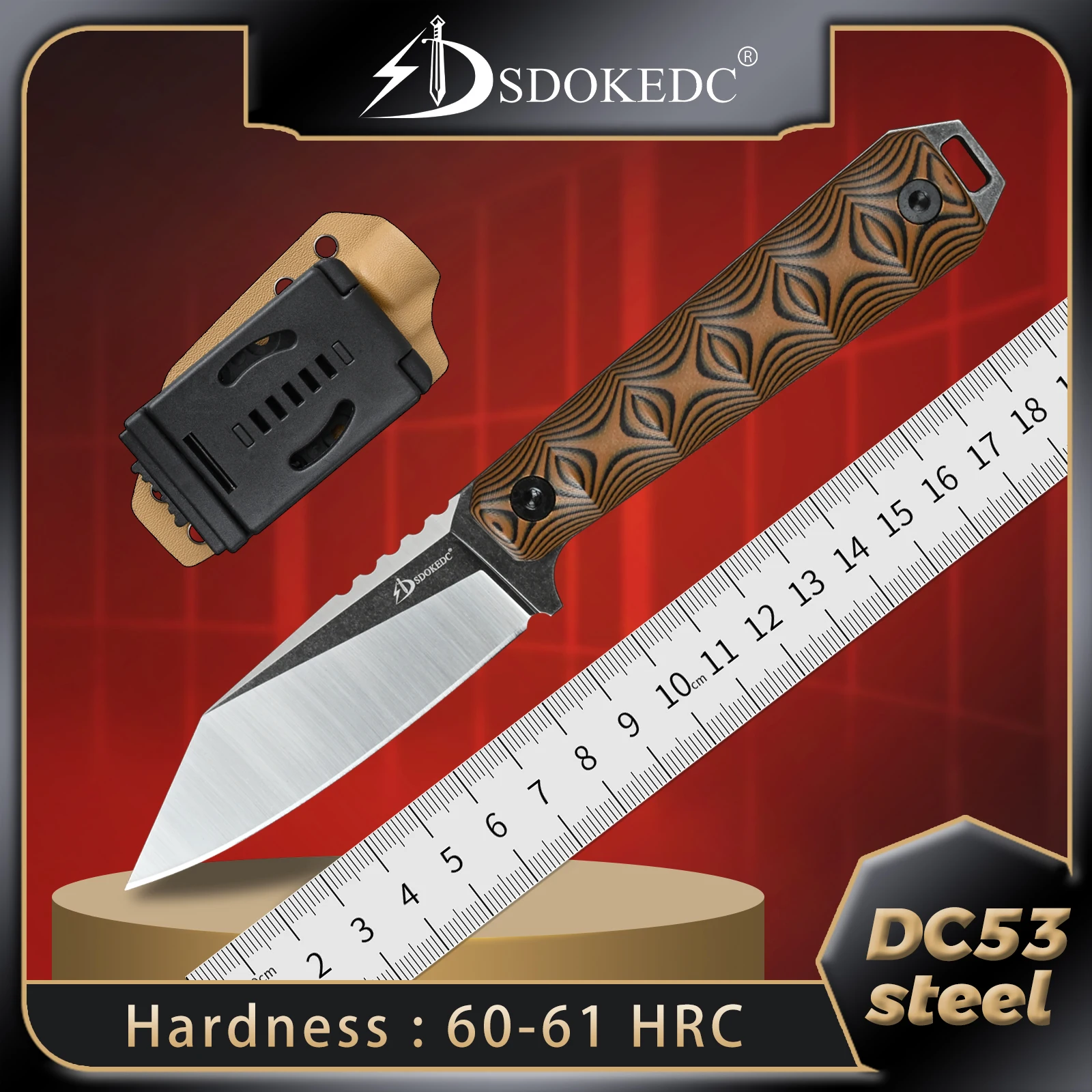 Outdoor Camping Tactical Fixed Blade Knife Portable Tool EDC High Hardne Utility Knifess Multitool Gift
Outdoor Camping Tactical Fixed Blade Knife Portable Tool EDC High Hardne Utility Knifess Multitool Gift
