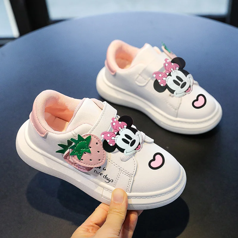 Disney Mickey Mouse Spring Fall Strawberry Student White minnie Casual Shoes Girls Sneakers Kids Running Shoes
Disney Mickey Mouse Spring Fall Strawberry Student White minnie Casual Shoes Girls Sneakers Kids Running Shoes