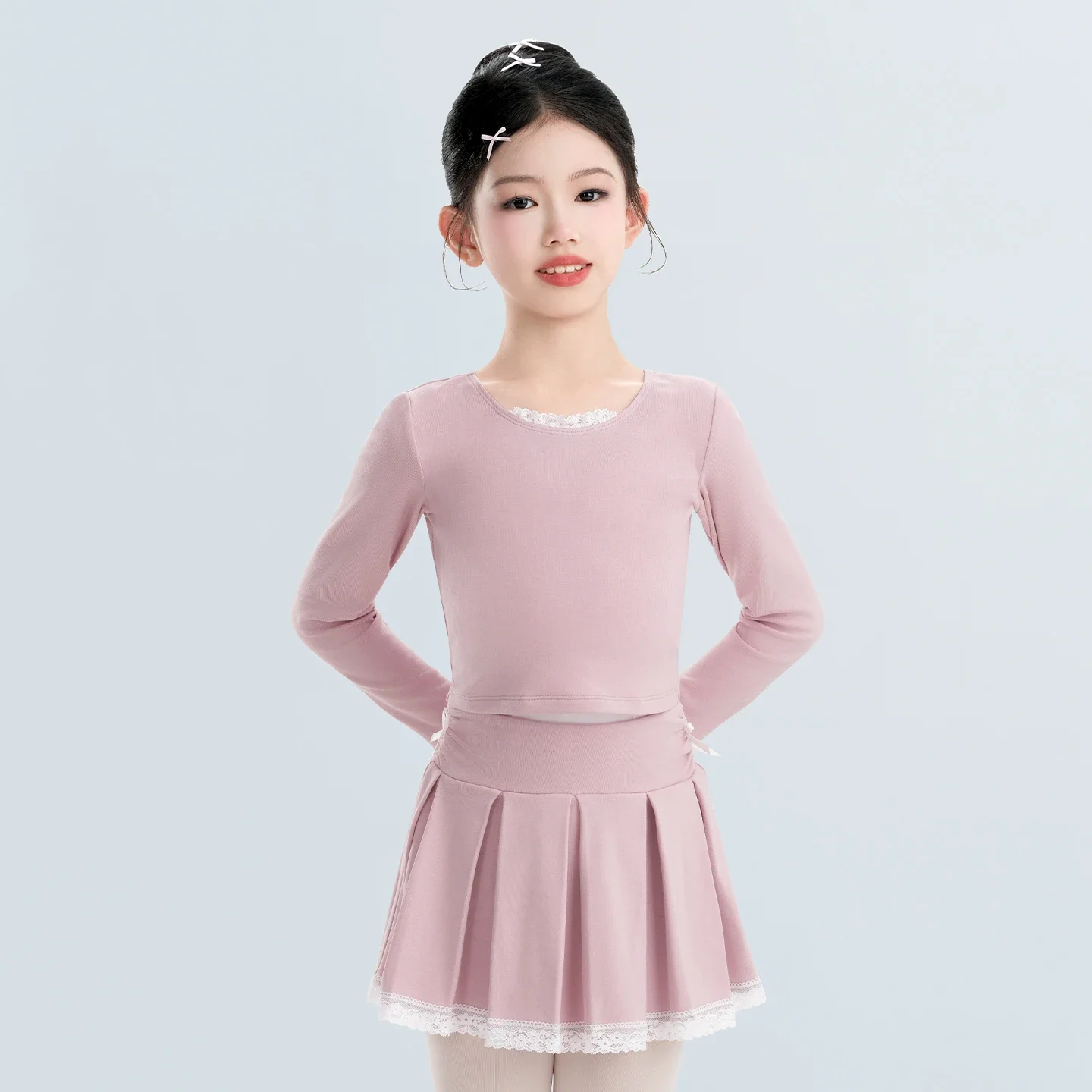 Кружевные утолщенные вязаные балетные наряды с круглым вырезом для девочек, детский осенне-зимний балетный тренировочный топ-кюлоты, комплект зимних костюмов
Кружевные утолщенные вязаные балетные наряды с круглым вырезом для девочек, детский осенне-зимний балетный тренировочный топ-кюлоты, комплект зимних костюмов