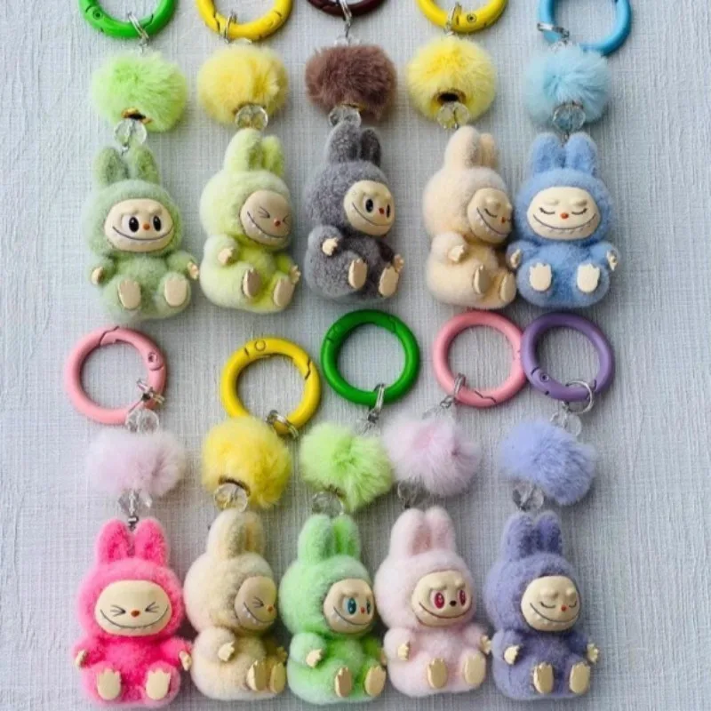 New Mini Flocking Labubu Kawaii wool ball Keychain Bag Cell Phone Charm Key Chain Backpack Decoration Women and men Gift
New Mini Flocking Labubu Kawaii wool ball Keychain Bag Cell Phone Charm Key Chain Backpack Decoration Women and men Gift