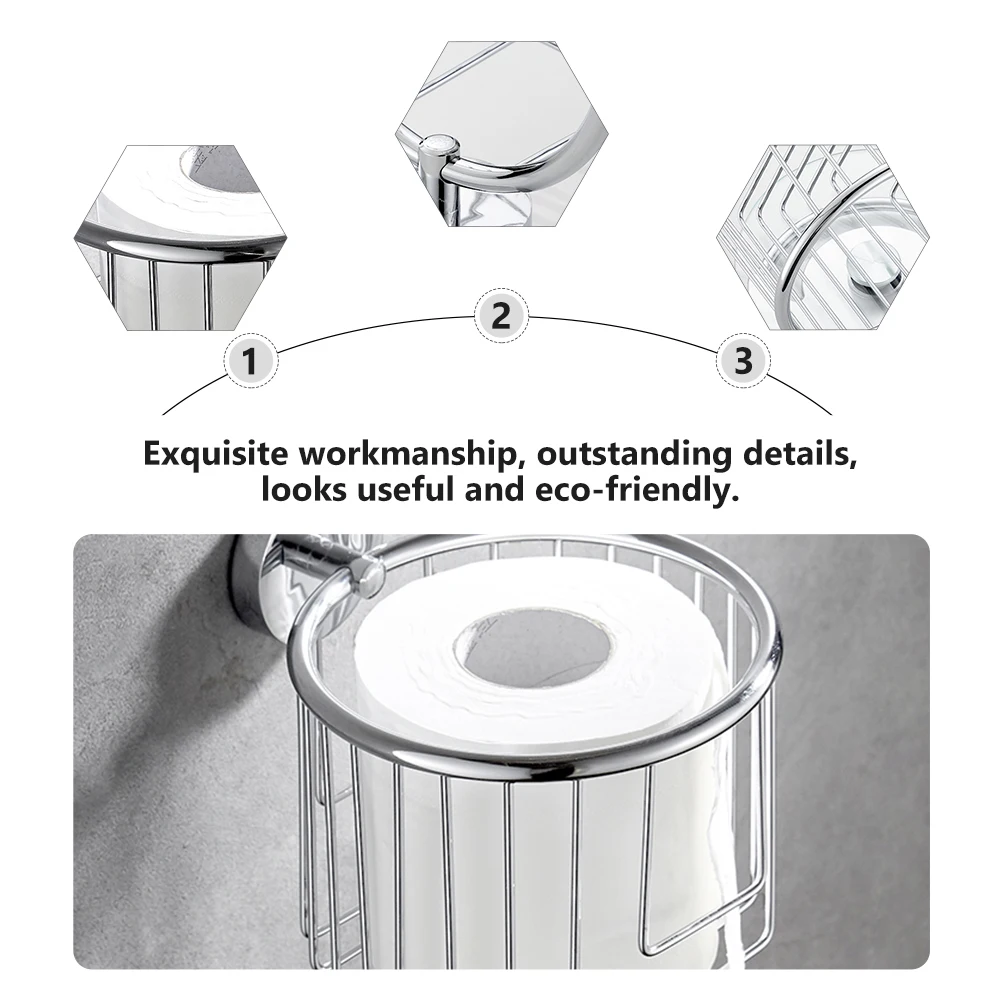 Stainless Steel Paper Towel Basket Tissue Holder Wall Mounted Rack Shelf Bathroom Kitchen Accessories Eco Modern Design
Stainless Steel Paper Towel Basket Tissue Holder Wall Mounted Rack Shelf Bathroom Kitchen Accessories Eco Modern Design