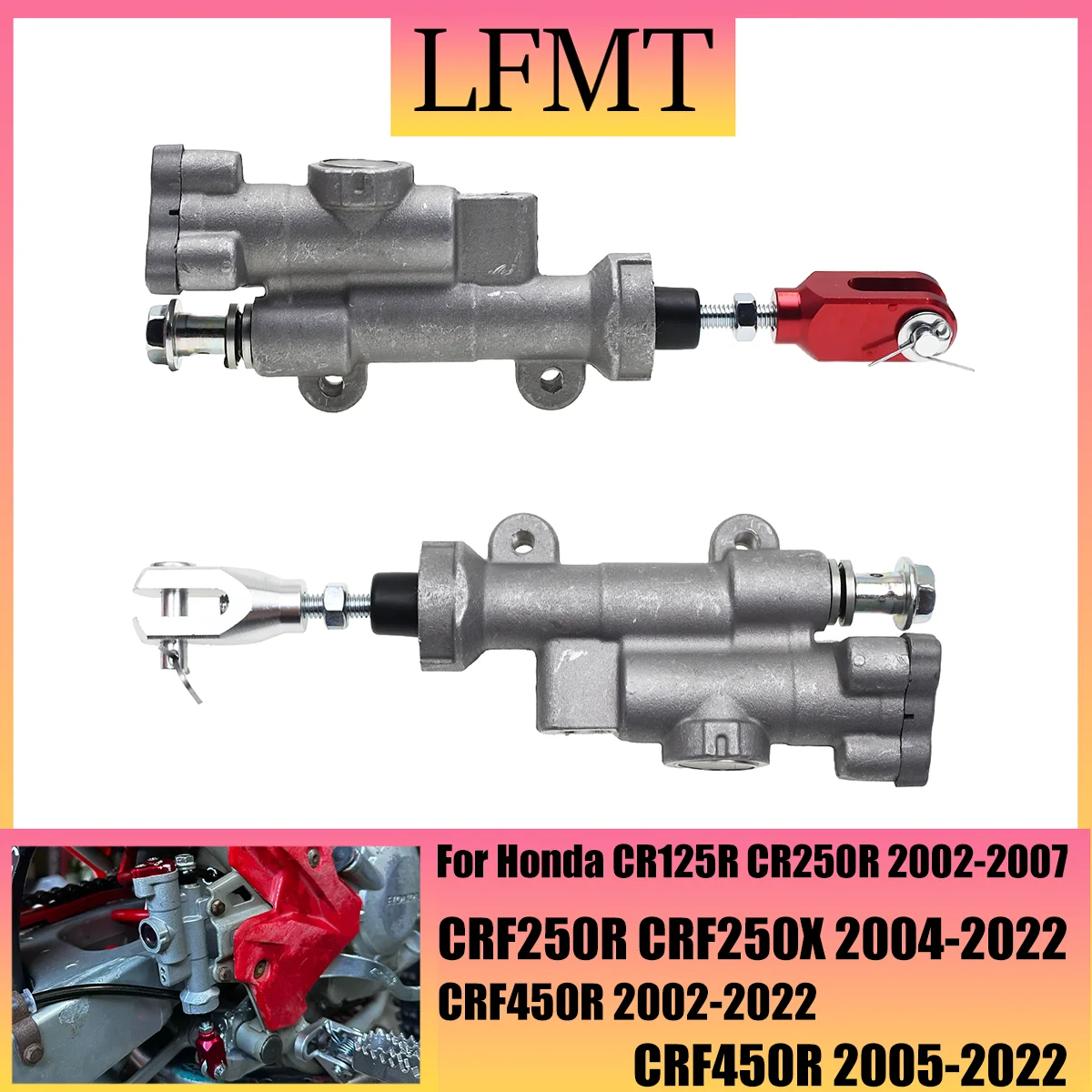 Motorcycle Brake Hydraulic Pump Rear Brake Pump Master Cylinder For Honda CRF250X CRF450X CR125R 250R CRF250R CRF450R 2002-2023
Motorcycle Brake Hydraulic Pump Rear Brake Pump Master Cylinder For Honda CRF250X CRF450X CR125R 250R CRF250R CRF450R 2002-2023