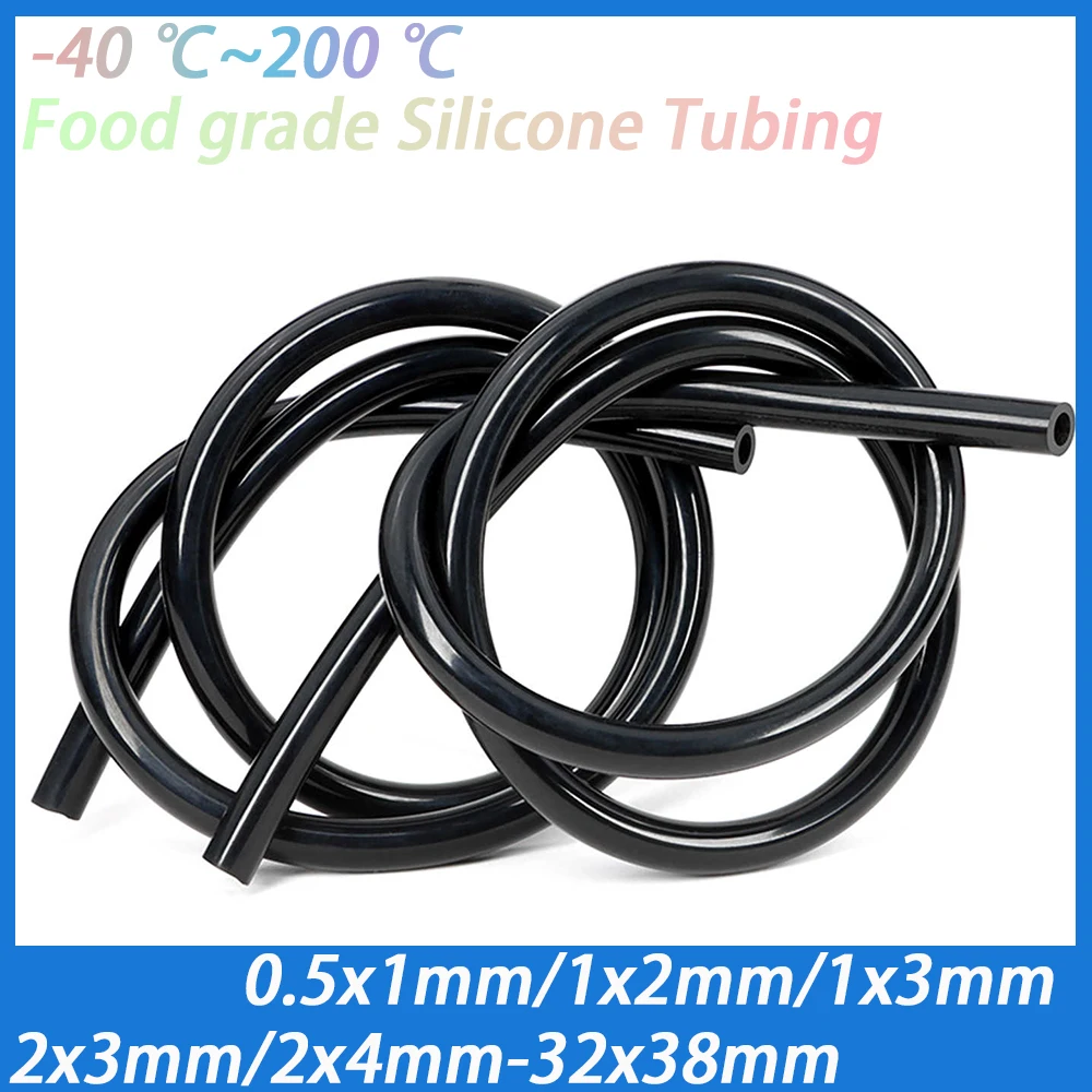 1/2/3Meter Black Food Grade Silicone Hose ID 0.5 1 2 3 4 5 6 7 8 9 10 12 14 16 18 20 25 32mm Flexible Nontoxic Silicone Tube
1/2/3Meter Black Food Grade Silicone Hose ID 0.5 1 2 3 4 5 6 7 8 9 10 12 14 16 18 20 25 32mm Flexible Nontoxic Silicone Tube