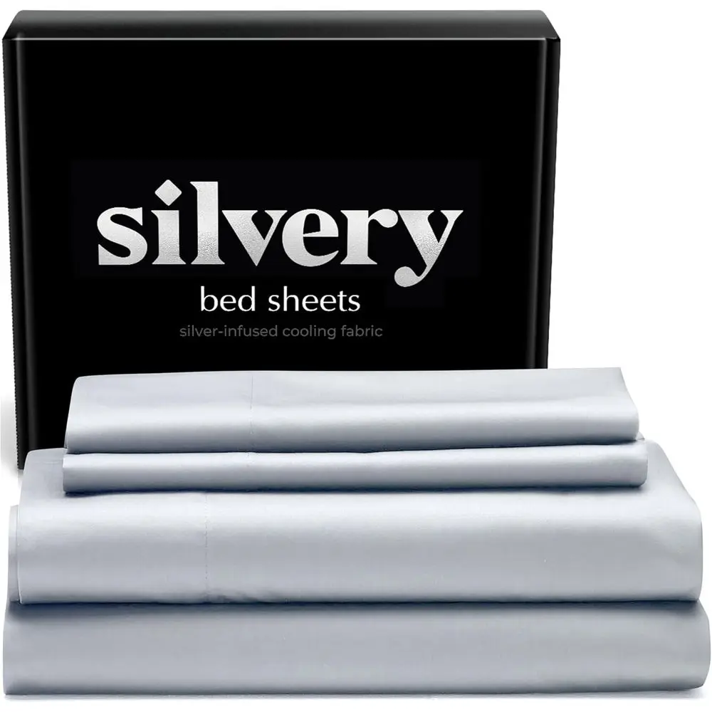 Award-Winning Cool & Clean Technology Bed Sheets Set - Fresh 3X Longer, Hygienic Sleep (Gray, Queen)
Award-Winning Cool & Clean Technology Bed Sheets Set - Fresh 3X Longer, Hygienic Sleep (Gray, Queen)