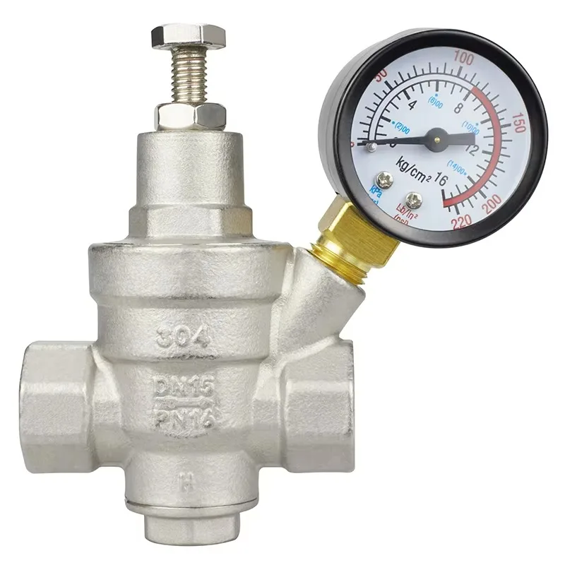 Stainless steel 304 CF8 adjustable pressure reducer regulating and reducing valve
Stainless steel 304 CF8 adjustable pressure reducer regulating and reducing valve
