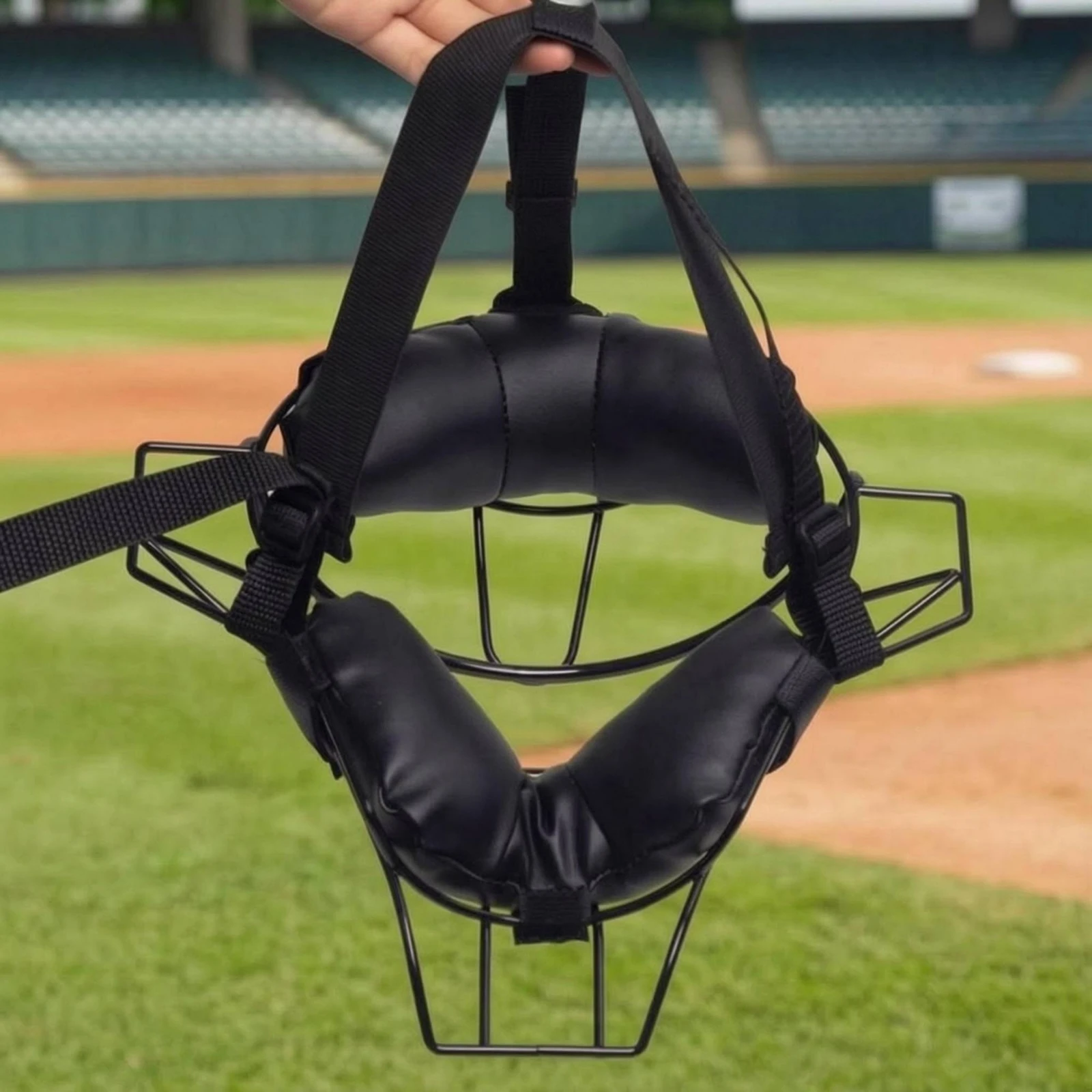 Baseball Catcher Mask Metal Frame Softball Catcher Mask Sports Safety Gear Wide Field of Vision Breathable Ventilated Design
Baseball Catcher Mask Metal Frame Softball Catcher Mask Sports Safety Gear Wide Field of Vision Breathable Ventilated Design