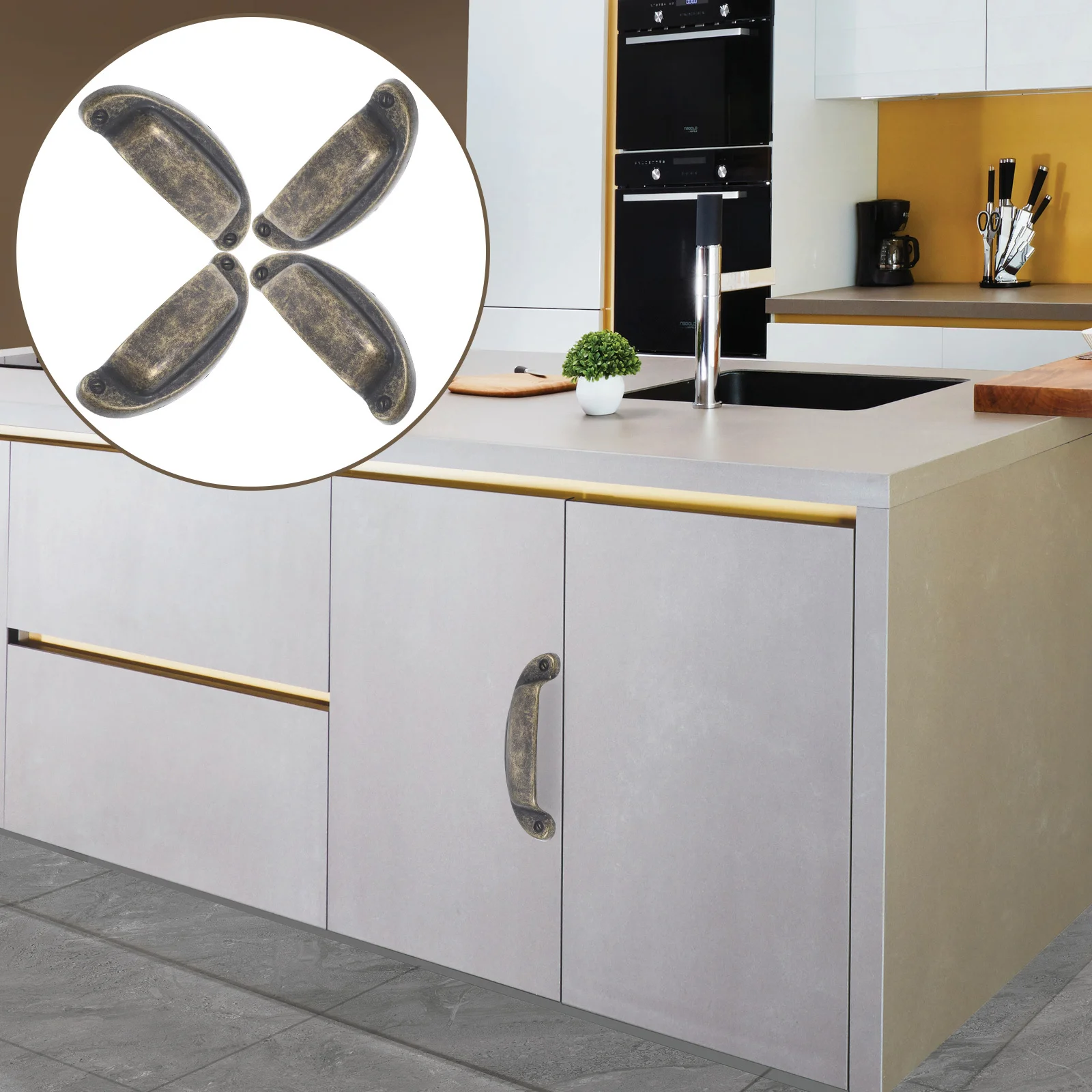 4Pcs Metal Shell Drawer Handles Vintage Cabinet Pulls Kitchen Cupboard Door Handles Wardrobe Dresser Furniture Pulls
4Pcs Metal Shell Drawer Handles Vintage Cabinet Pulls Kitchen Cupboard Door Handles Wardrobe Dresser Furniture Pulls