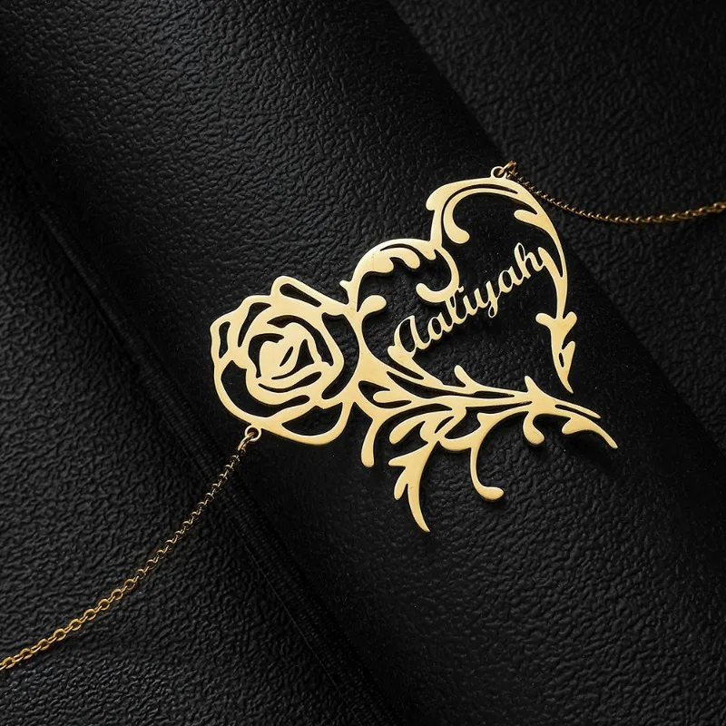 Love Rose Titanium Steel Letter Pendant Stainless Steel Cutting Pendant English Lettering Name Necklace Customized Products
Love Rose Titanium Steel Letter Pendant Stainless Steel Cutting Pendant English Lettering Name Necklace Customized Products